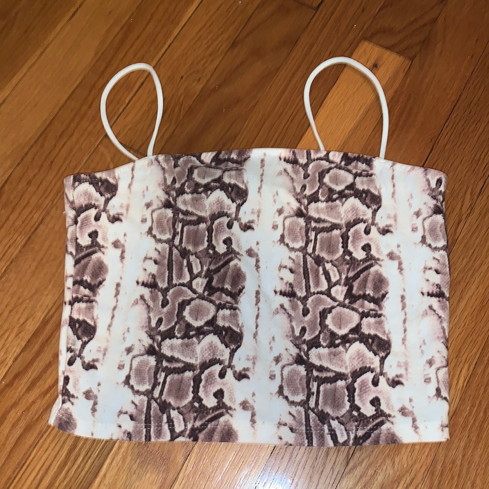 Snake skin tank top